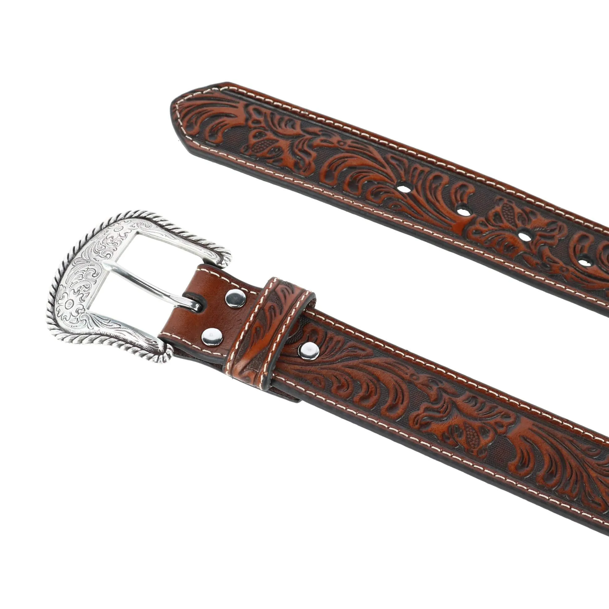 Nocona Belt Co Men's Tooled Western Belt sold by Belt Outlet product image thumbnail 4