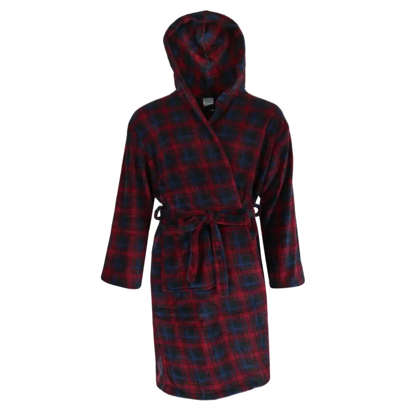 Wanted Men's Fleece Hooded Flannel Robe sold by Belt Outlet