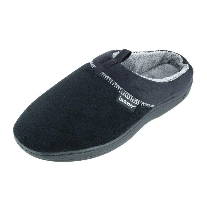 Isotoner Men's Microterry Jared Hoodback Slippers sold by Belt Outlet