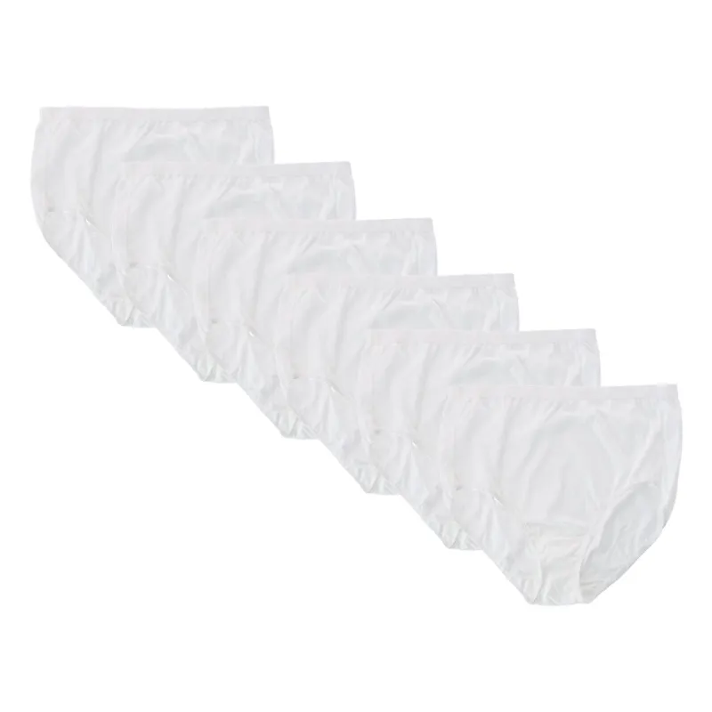 Fruit of the Loom Women's Plus Fit for Me White Cotton Brief Underwear (6 Pack) sold by Belt Outlet