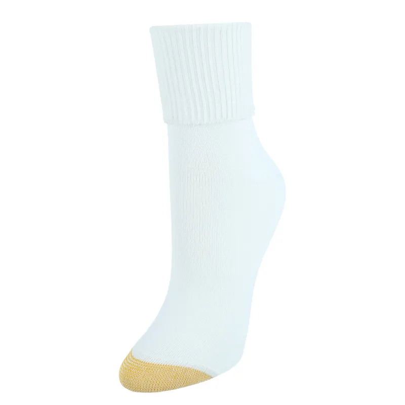 Gold Toe Women's Providence Turn Cuff Socks (3 Pair Pack) made by Gold Toe