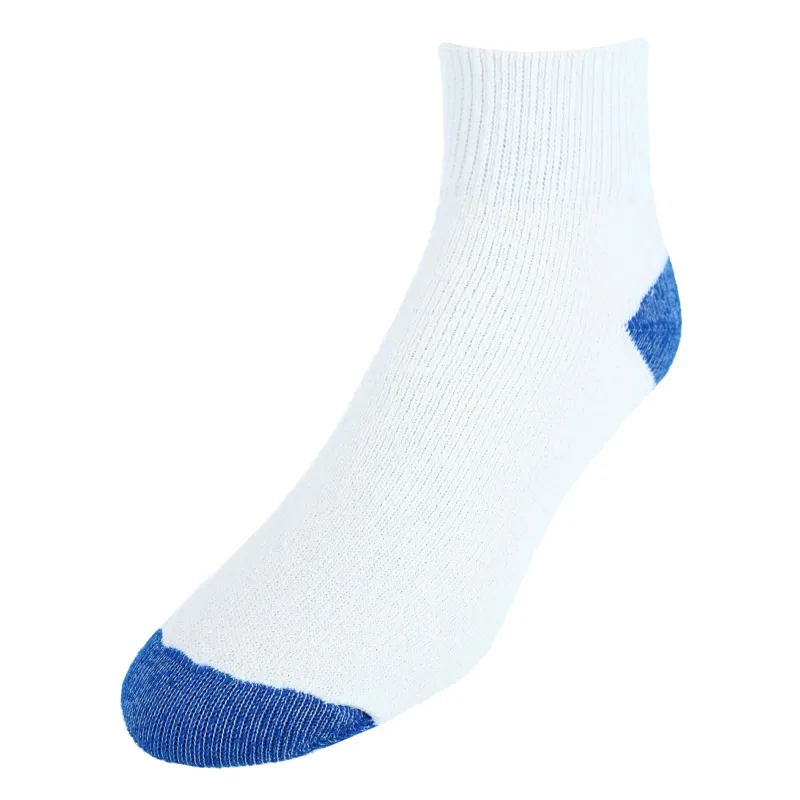 CTM® Men's Cotton Blend Ankle Socks (4 Pair Pack) made by Belt Outlet