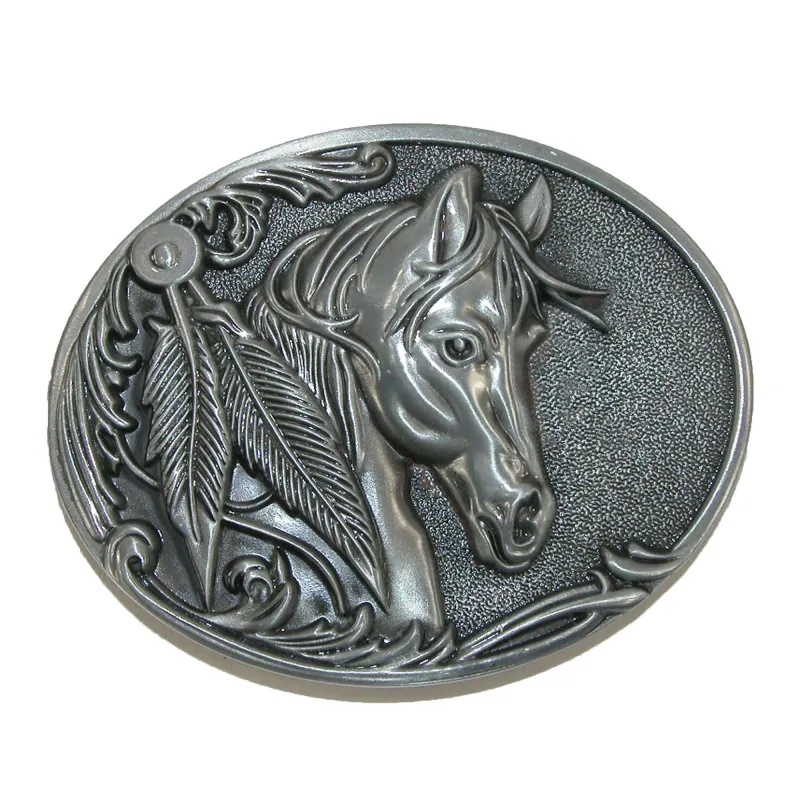CTM® Women's Horse Belt Buckle made by Belt Outlet