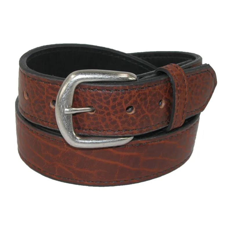 Boston Leather Men's Big & Tall Bison Leather Belt with Removable Buckle sold by Belt Outlet