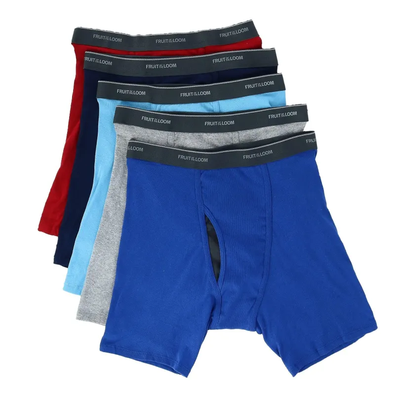 Fruit of the Loom Men's Coolzone Mesh Fly Boxer Brief (5 Pack) made by Fruit of the Loom