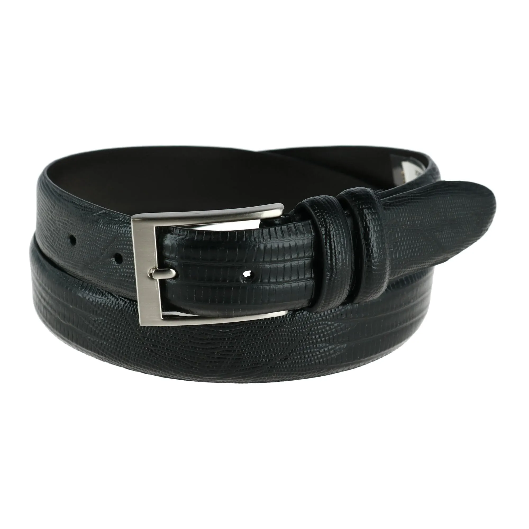 Toneka Men's Leather Embossed Lizard Print Belt sold by Belt Outlet product image thumbnail 5