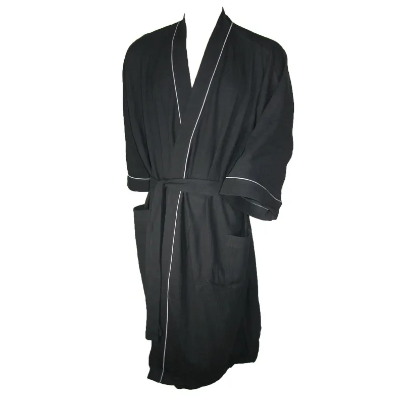 Majestic International Men's Big & Tall Cotton Waffle Knit Kimono Robe sold by Belt Outlet