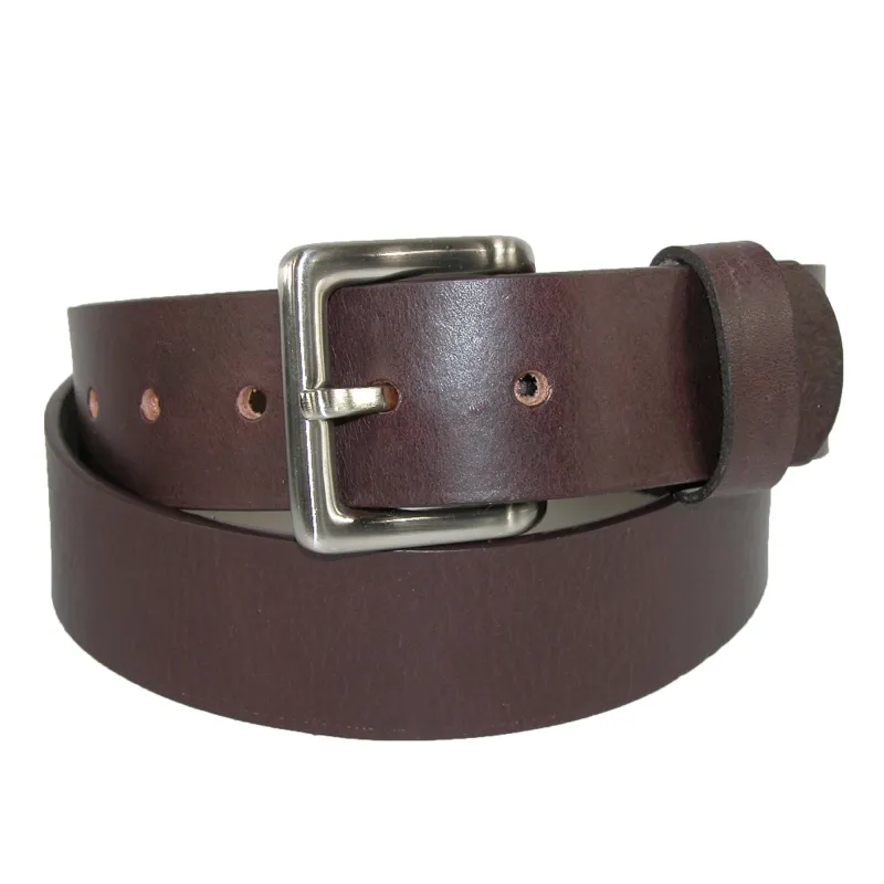 CTM® Men's Leather Bridle Belt with Removable Buckle sold by Belt Outlet
