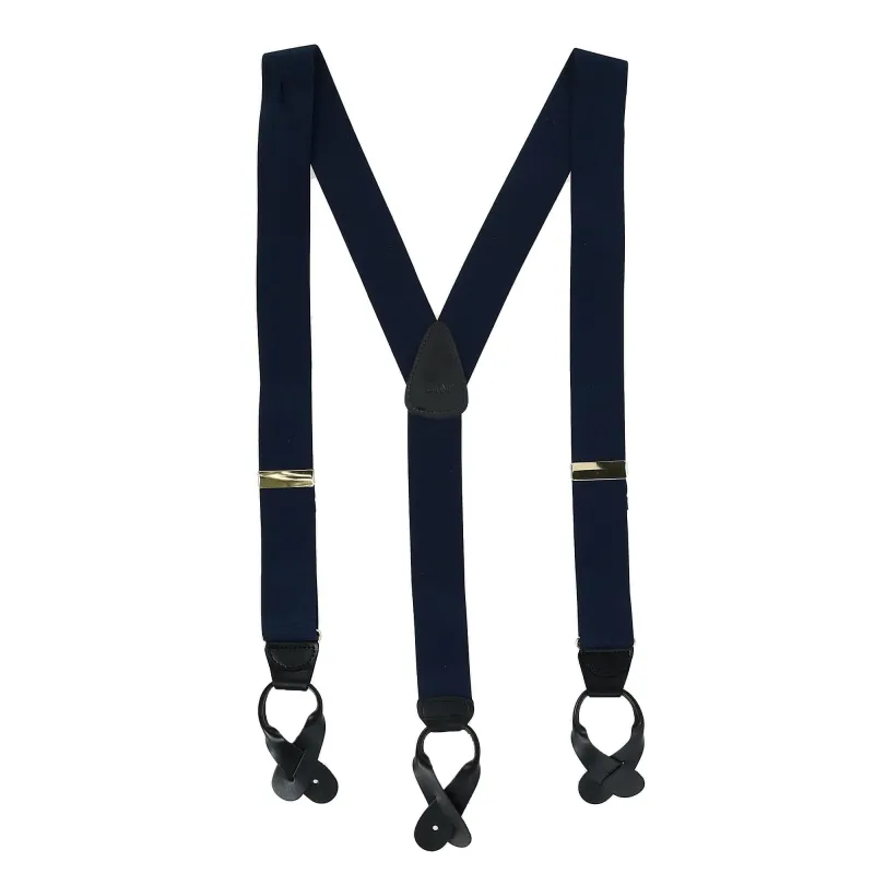 CTM® Men's Big & Tall Elastic Button End Suspenders made by Belt Outlet