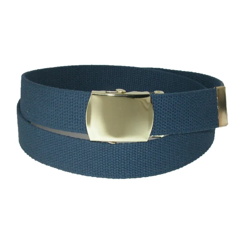 CTM® Cotton Adjustable Belt with Brass Buckle sold by Belt Outlet
