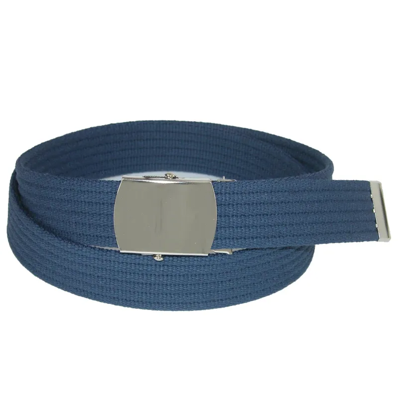 CTM® Ribbed Fabric Belt with Nickel Buckle sold by Belt Outlet