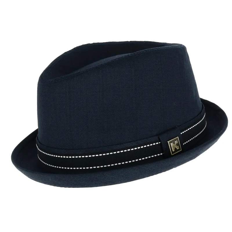 Kenny K Men's Upturned Brim Fedora with Hatband sold by Belt Outlet