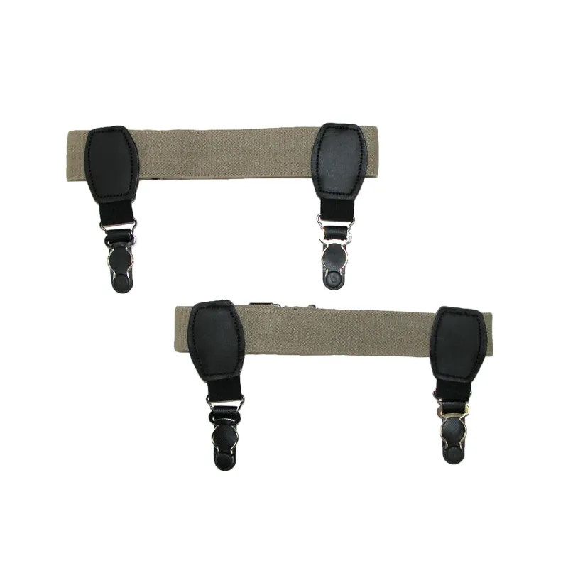 CTM® Elastic 1 Inch Double Clip Sock Garters made by Belt Outlet
