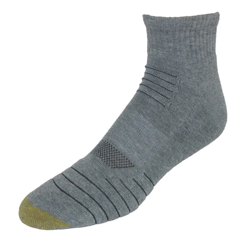 Gold Toe Men's Tech Sport Quarter Socks (6 Pair Pack) made by Gold Toe