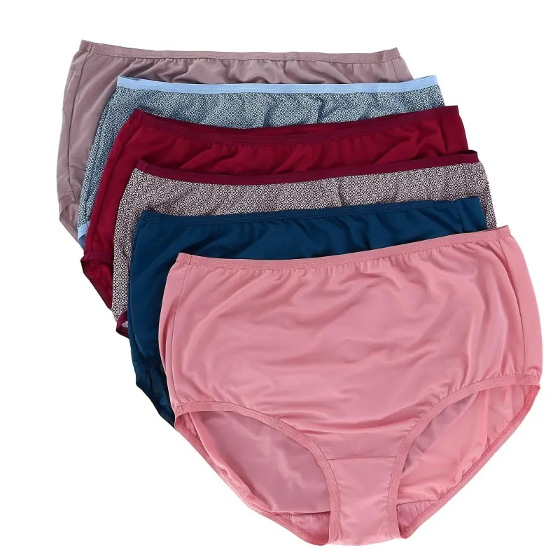 Fruit of the Loom Women's Microfiber Brief Underwear (6 Pack) sold by Belt Outlet