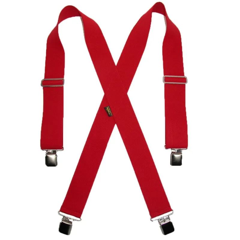 Welch Men's Elastic Clip-End 2 Inch Work Suspenders made by Belt Outlet