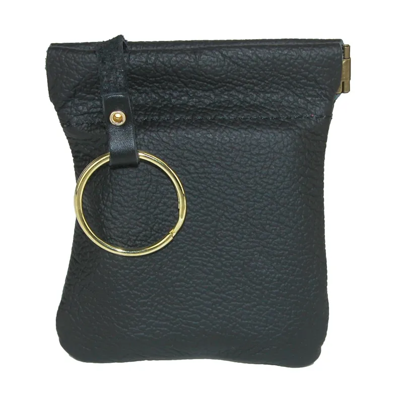 CTM® Men's Leather Key Case Coin Pouch Wallet made by Belt Outlet