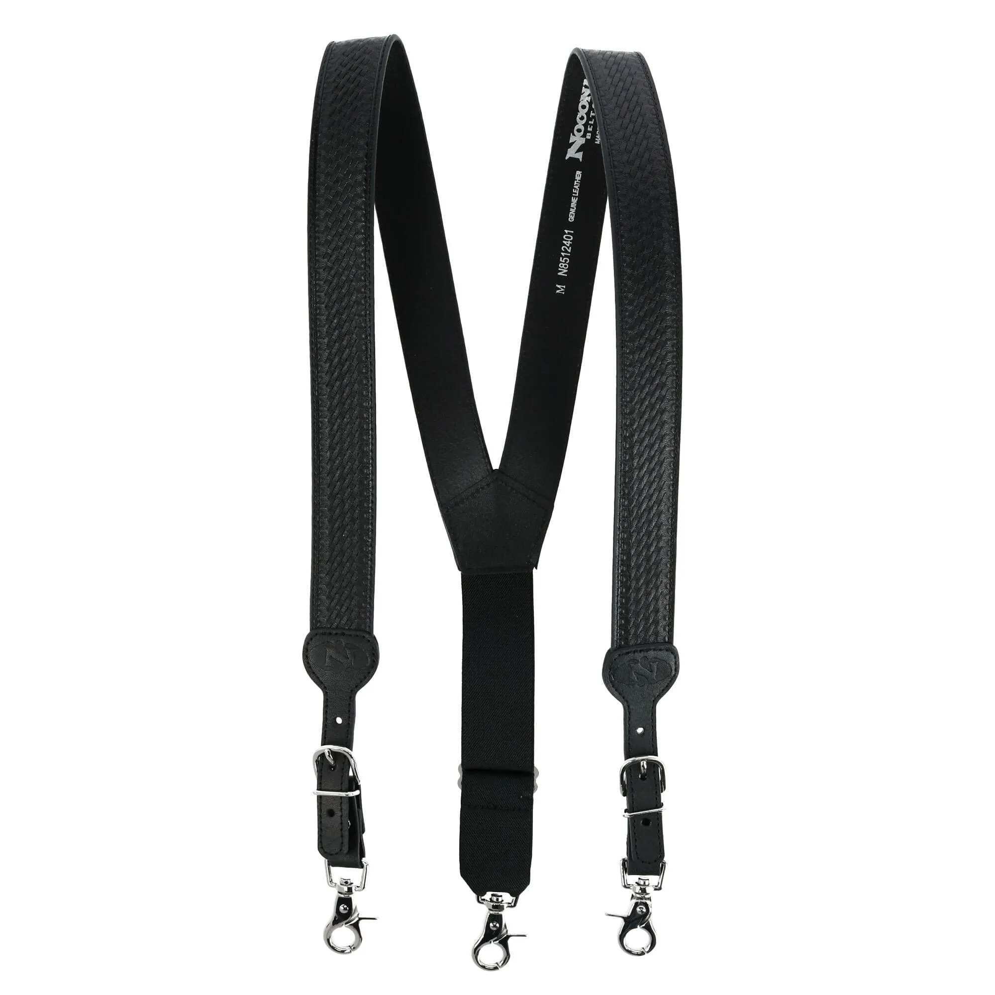 Nocona Belt Co Men's Big & Tall Leather Braided Suspenders with Buckle Ends sold by Belt Outlet product image thumbnail 2