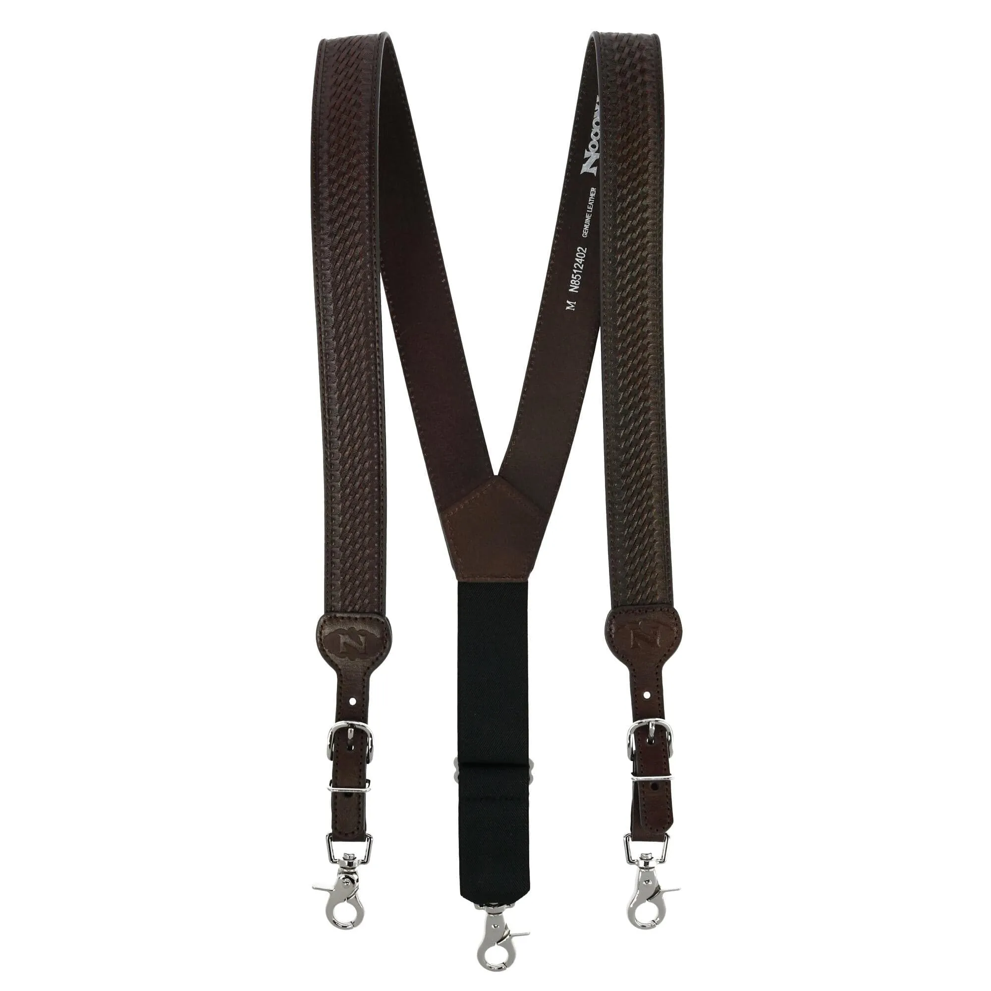 Nocona Belt Co Men's Big & Tall Leather Braided Suspenders with Buckle Ends sold by Belt Outlet product image thumbnail 3