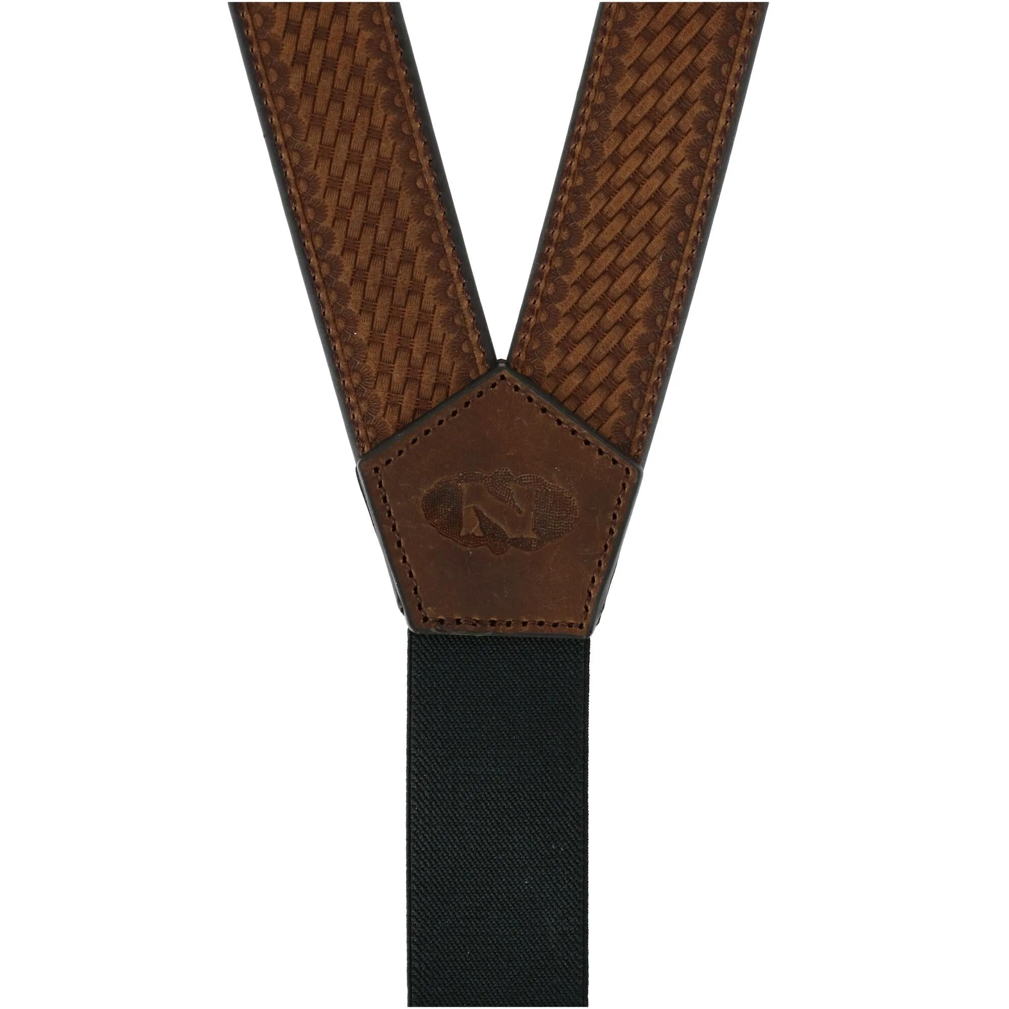 Nocona Belt Co Men's Leather Braided Suspenders with Buckle Ends sold by Belt Outlet product image thumbnail 4