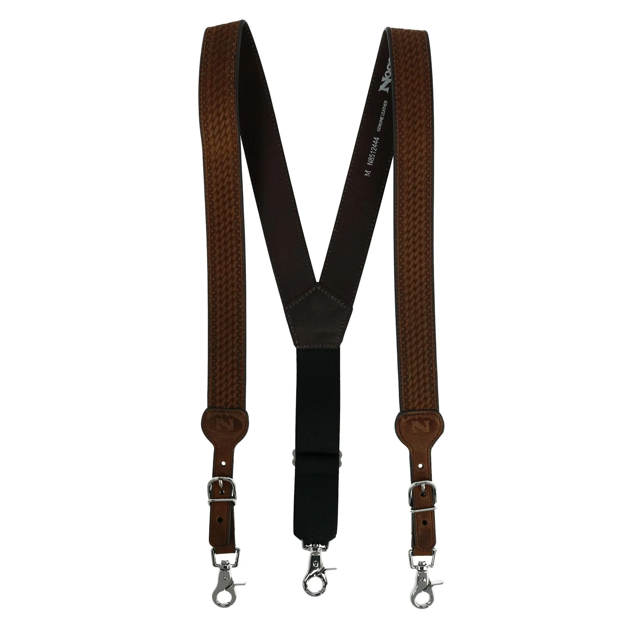 Nocona Belt Co Men's Leather Braided Suspenders with Buckle Ends sold by Belt Outlet product image thumbnail 3