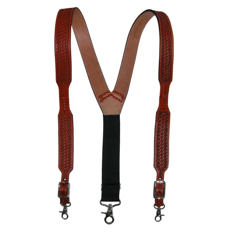 3 D Belt Company Men's Big & Tall Leather Suspenders with Metal Swivel Hook Ends sold by Belt Outlet