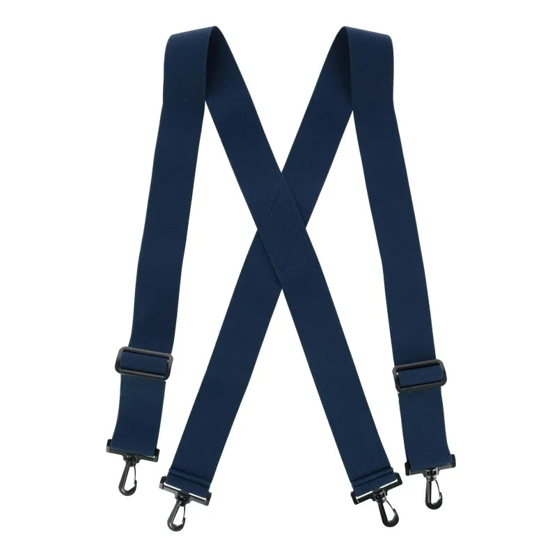 CTM® Men's Elastic X-Back Suspenders with Plastic Hook Ends made by Belt Outlet