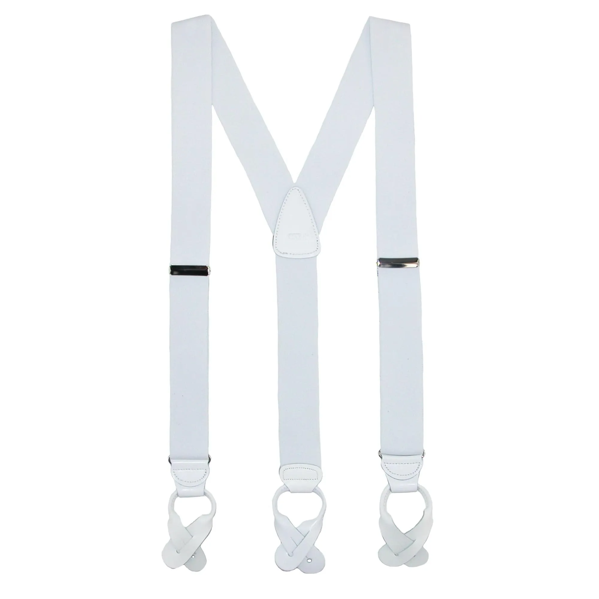 CTM® Men's Big & Tall Elastic Button End Dress Suspenders with Silver Hardware sold by Belt Outlet product image thumbnail 5
