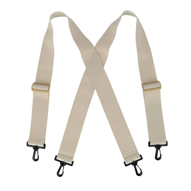 CTM® Elastic Undergarment TSA Compliant Suspenders with Swivel Hook Ends made by Belt Outlet