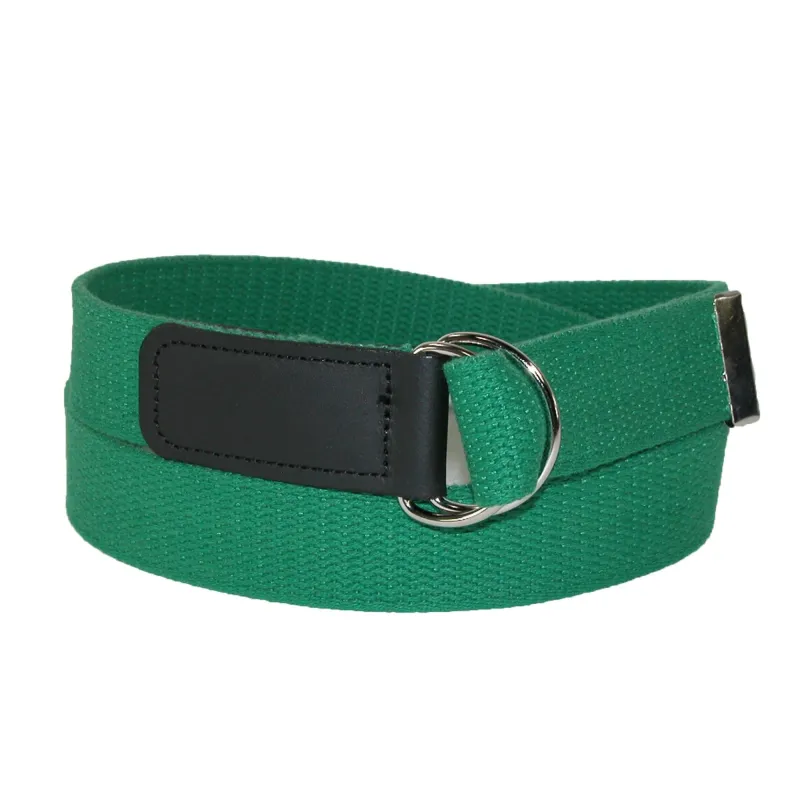 CTM® Plus Size Cotton Web Belt with Double D Ring Buckle sold by Belt Outlet