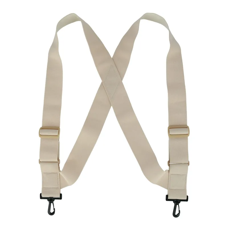 CTM® Big & Tall Elastic TSA Compliant Side Clip Suspenders with Swivel Hook Ends made by Belt Outlet