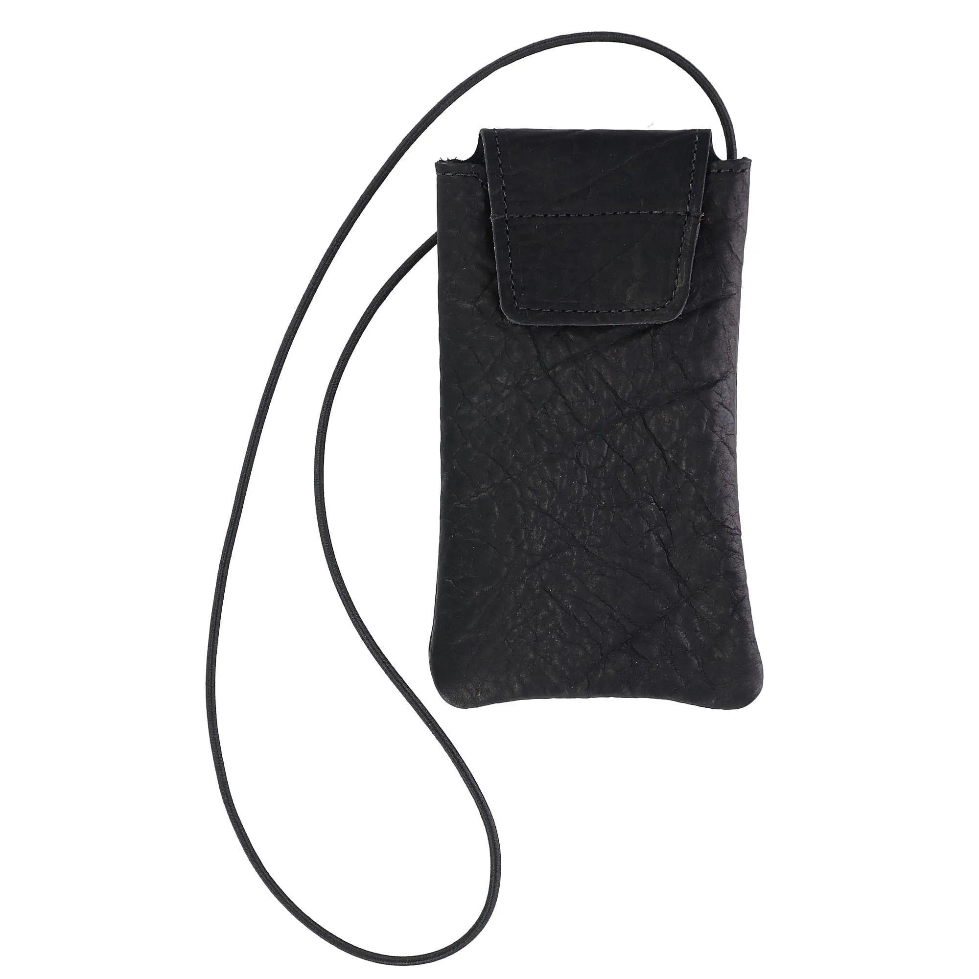 Boston Leather Textured Bison Leather Eyeglass Case with Neck String sold by Belt Outlet product image thumbnail 4