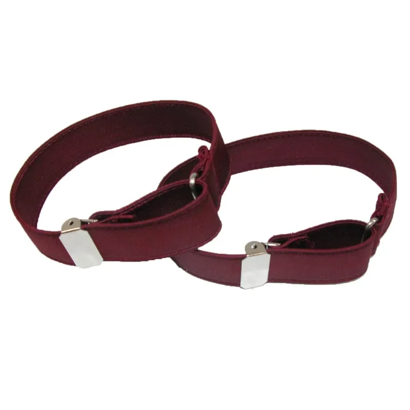 CTM® Satin Elastic Solid Color Adjustable Armband Sleeve Garter made by Belt Outlet
