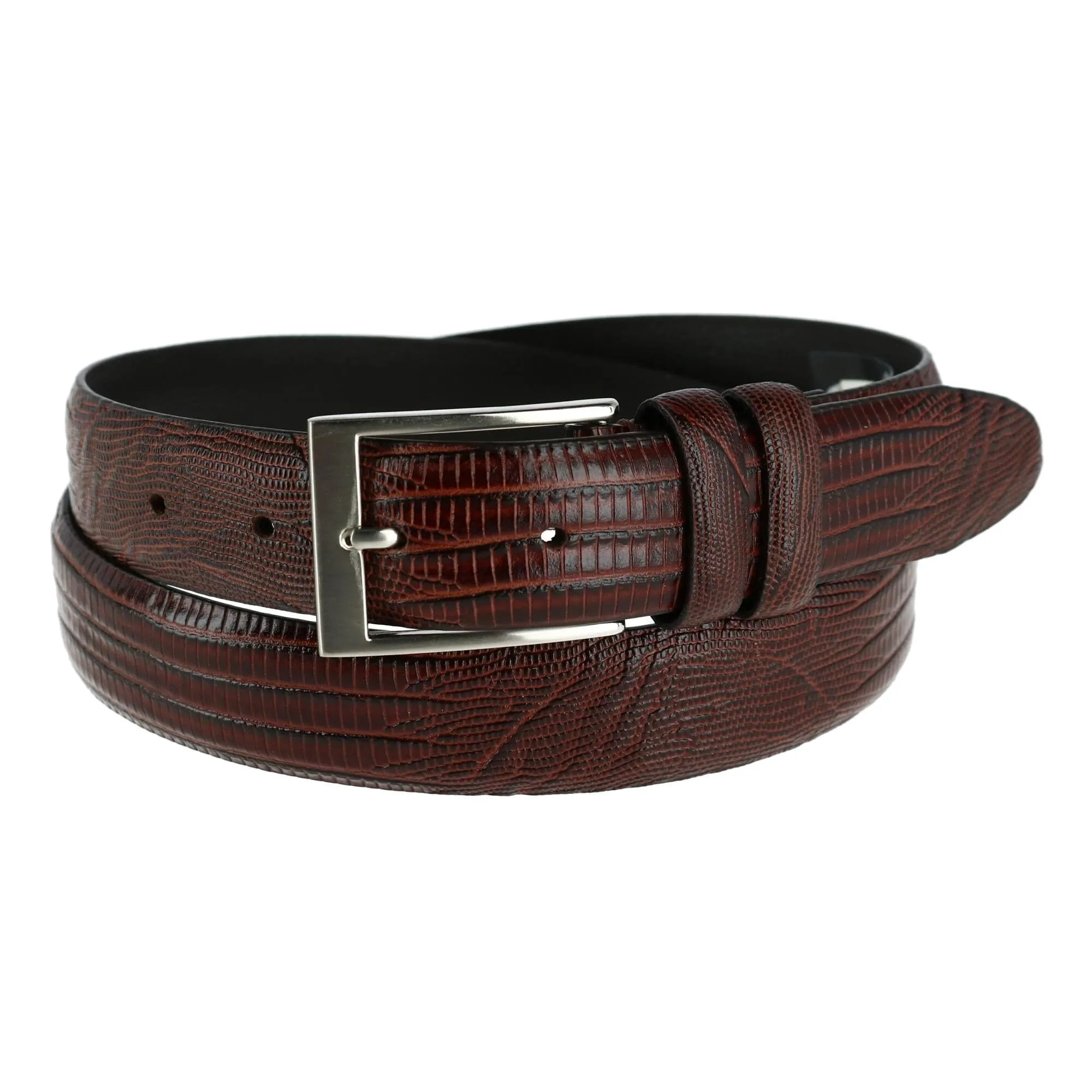Toneka Men's Big & Tall Leather Lizard Print Belt sold by Belt Outlet product image thumbnail 3