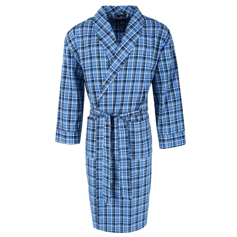 Hanes Men's Lightweight Woven Broadcloth Robe sold by Belt Outlet