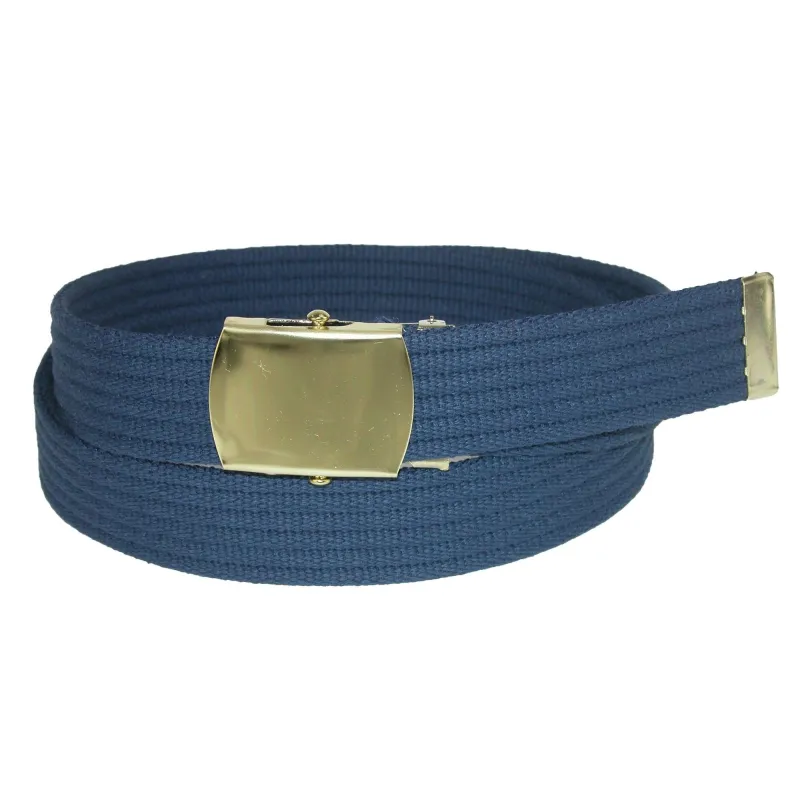 CTM® Big & Tall Ribbed Fabric Belt with Brass Tone Buckle sold by Belt Outlet