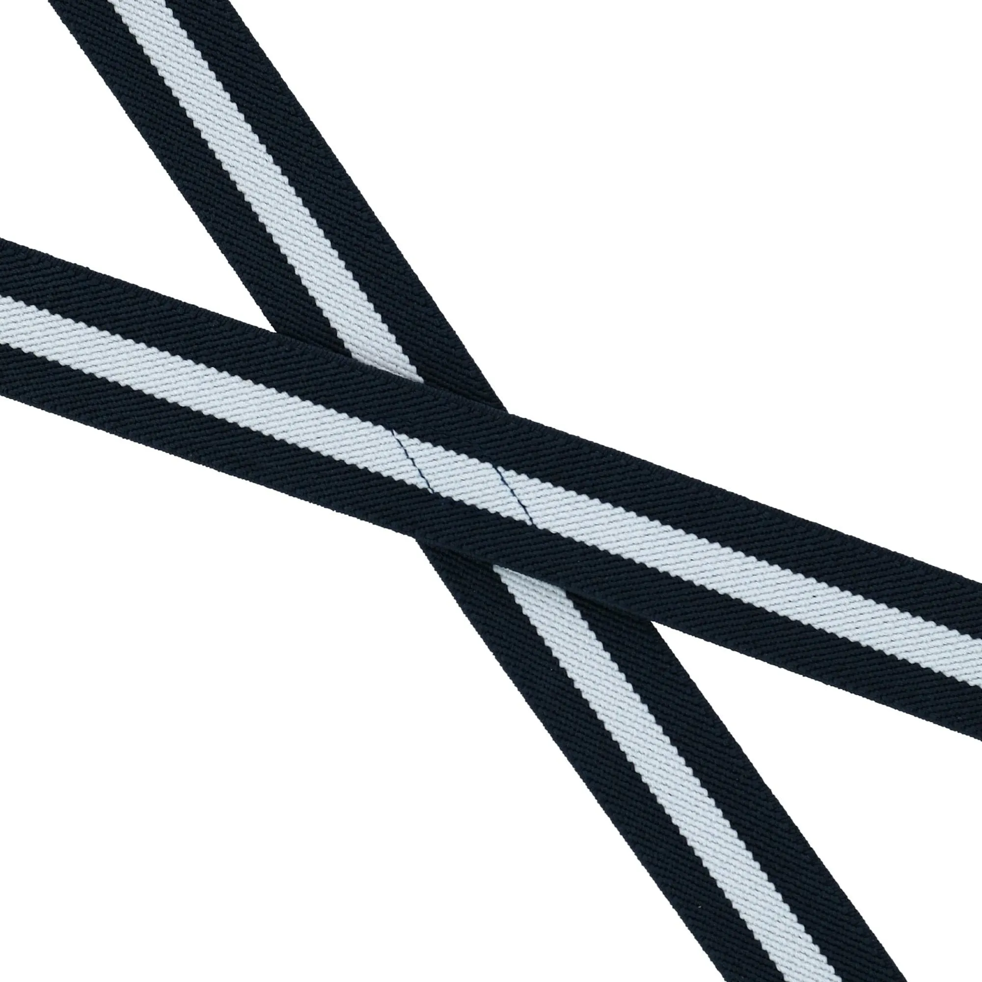 CTM® Women's Elastic X-Back Navy and White Pinstripe Suspenders sold by Belt Outlet product image thumbnail 4