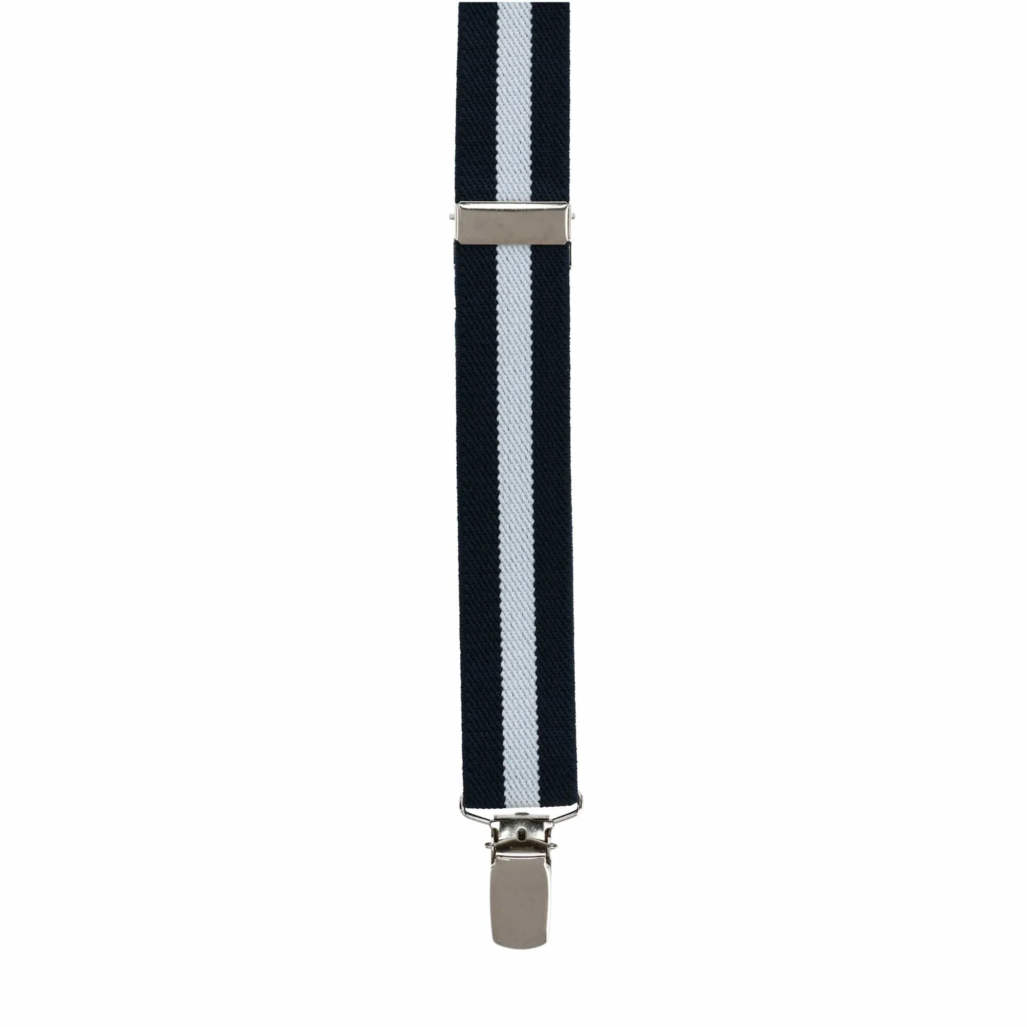 CTM® Women's Elastic X-Back Navy and White Pinstripe Suspenders sold by Belt Outlet product image thumbnail 5