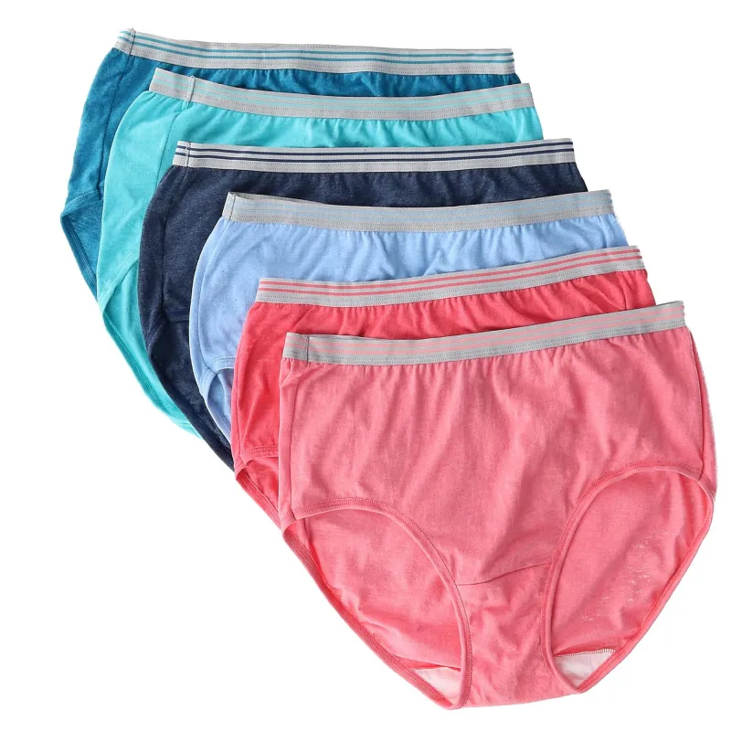 Fruit of the Loom Women's Heather Brief Underwear (6 Pair Pack) sold by Belt Outlet