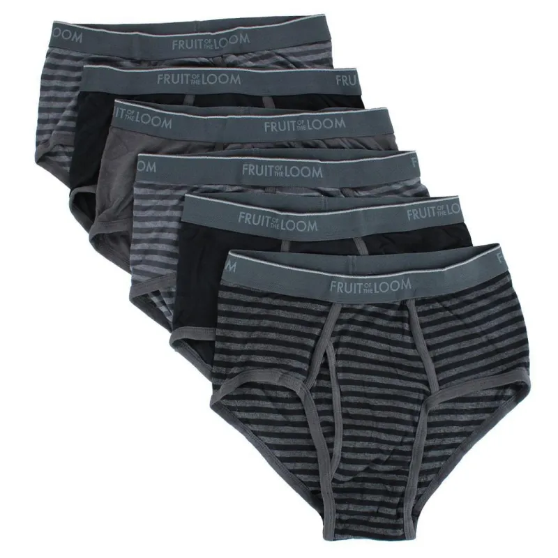 Fruit of the Loom Men's Fashion Pattern Briefs Underwear ( 6 Pack) made by Fruit of the Loom