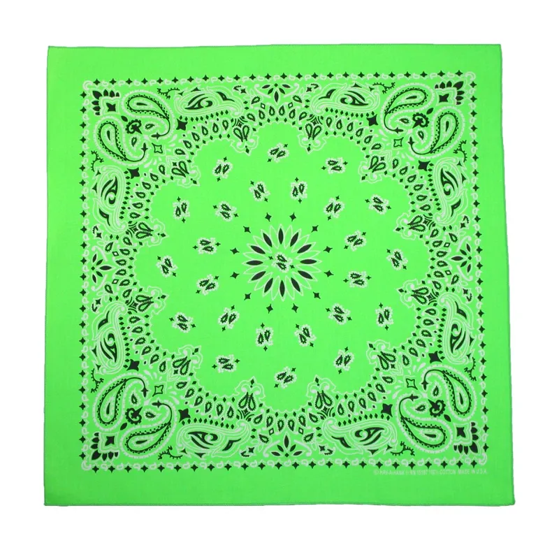 CTM® Cotton Neon Paisley Bandanas sold by Belt Outlet