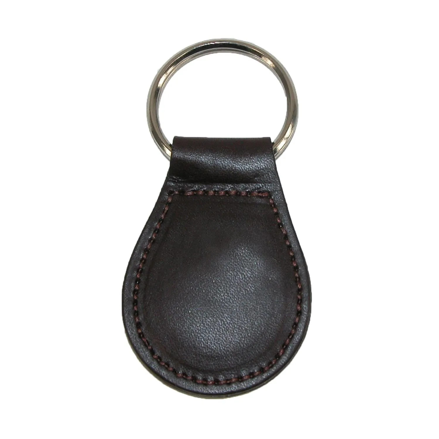 Boston Leather Smooth Leather Tear Drop Key Fob Keychain sold by Belt Outlet product image thumbnail 2