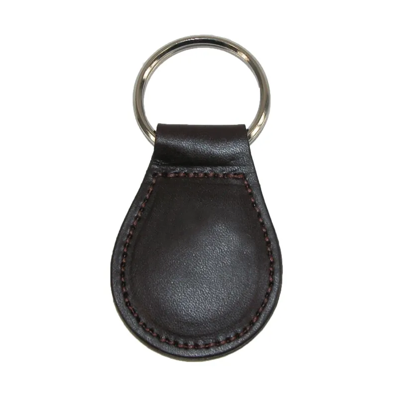 Boston Leather Smooth Leather Tear Drop Key Fob Keychain sold by Belt Outlet
