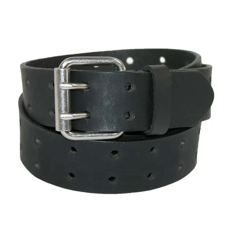 Dickies Men's Big & Tall Leather Two Hole Bridle Belt made by Dickies
