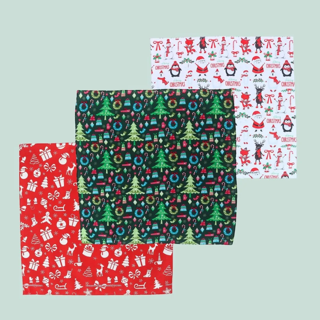 CTM® Trendy Christmas Pattern Holiday Print Bandana sold by Belt Outlet product image thumbnail 4