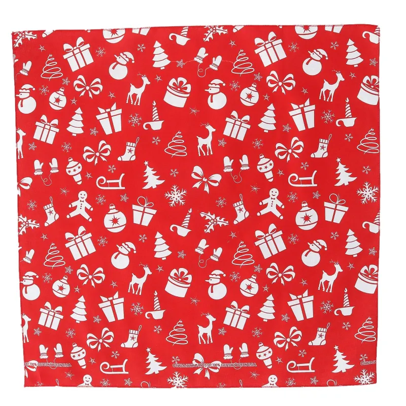 CTM® Variety Christmas Pattern Holiday Print Bandana sold by Belt Outlet