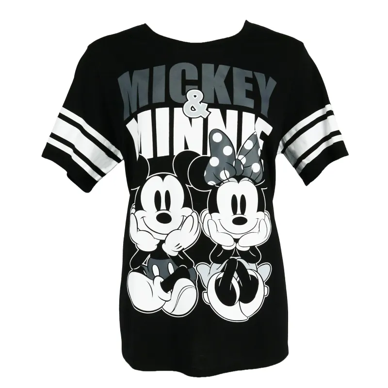 Disney Women's Plus Size Mickey and Minnie Mouse Jersey Tee sold by Belt Outlet