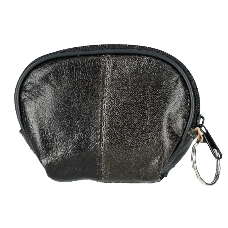 CTM® Leather Compact Zipper Coin Pouch Wallet sold by Belt Outlet