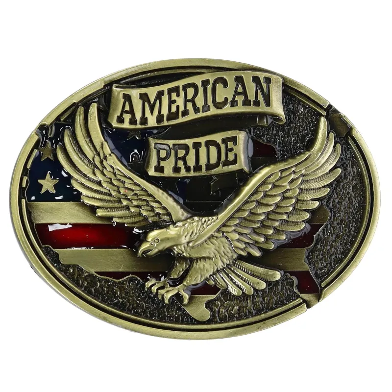 CTM® Soaring Eagle American Pride Belt Buckle sold by Belt Outlet