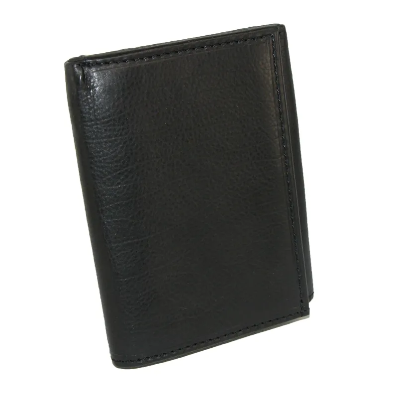 Paul & Taylor Men's Leather Badge Holder Trifold Wallet sold by Belt Outlet